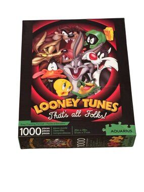 Looney Tunes 1000-Piece Jigsaw Puzzle By Aquarius 20x28 Inches Easy Framing Form